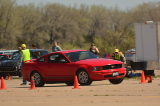 Illustration for article titled That time I Autocrossed my sister's Mustang